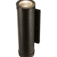 Meyda Lighting Cilindro 5" 2-Light Exterior Oil Rubbed Bronze Hayden Wall Sconce With Clear Shade Glass