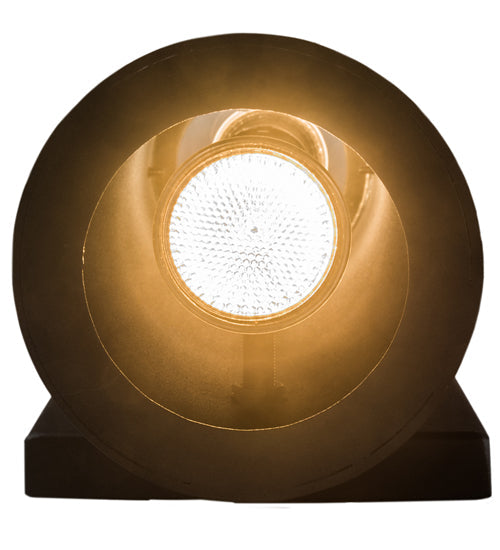 Meyda Lighting Cilindro 5" 2-Light Exterior Oil Rubbed Bronze Hayden Wall Sconce With Clear Shade Glass