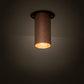 Meyda Lighting Cilindro 5" 2-Light Rusty Nail Camden Flush Mount Light