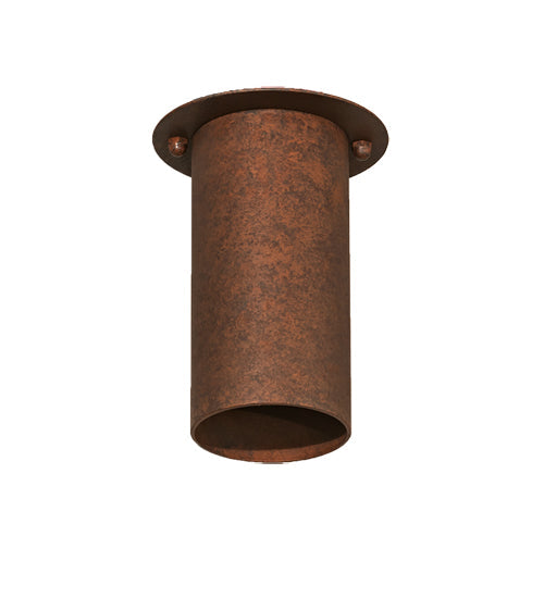 Meyda Lighting Cilindro 5" 2-Light Rusty Nail Camden Flush Mount Light