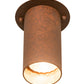 Meyda Lighting Cilindro 5" 2-Light Rusty Nail Camden Flush Mount Light