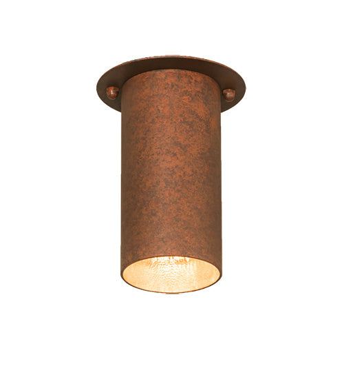Meyda Lighting Cilindro 5" 2-Light Rusty Nail Camden Flush Mount Light