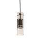 Meyda Lighting Cilindro 5" Antique Copper Golpe Mini Pendant Light With Clear Shade Glass
