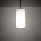 Meyda Lighting Cilindro 5" Antique Copper Mini Pendant Light With White Shade Glass