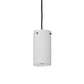 Meyda Lighting Cilindro 5" Antique Copper Mini Pendant Light With White Shade Glass