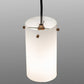 Meyda Lighting Cilindro 5" Antique Copper Mini Pendant Light With White Shade Glass