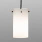 Meyda Lighting Cilindro 5" Antique Copper Mini Pendant Light With White Shade Glass