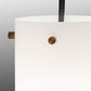 Meyda Lighting Cilindro 5" Antique Copper Mini Pendant Light With White Shade Glass