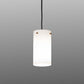 Meyda Lighting Cilindro 5" Antique Copper Mini Pendant Light With White Shade Glass