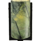 Meyda Lighting Cilindro 5" Black Wall Sconce With Light Dark Green Jadestone Shade