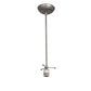 Meyda Lighting Cilindro 5" Brushed Nickel Mini Pendant Light With Ambra Siena Idalight Shade Glass