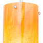 Meyda Lighting Cilindro 5" Brushed Nickel Mini Pendant Light With Ambra Siena Idalight Shade Glass