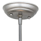 Meyda Lighting Cilindro 5" Brushed Nickel Mini Pendant Light With Ambra Siena Idalight Shade Glass