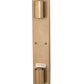 Meyda Lighting Cilindro 5" Champagne Metallic Pipette Wall Sconce With Clear Reeded Shade Glass