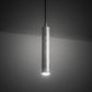 Meyda Lighting Cilindro 5" Etched Aluminum & Nickel Powder Coat Mini Pendant Light With Statuario Idalight Shade