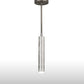 Meyda Lighting Cilindro 5" Etched Aluminum & Nickel Powder Coat Mini Pendant Light With Statuario Idalight Shade