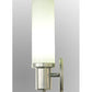 Meyda Lighting Cilindro 5" Extreme Chrome West Chester Wall Sconce With White Statuario Idalight Shade