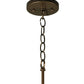 Meyda Lighting Cilindro 5" Golden Bronze Sorbonn Mini Pendant Light With Avorio Amber Shade Glass