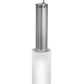 Meyda Lighting Cilindro 5" LED Extreme Chrome Fenykard Mini Pendant Light With White Statuario Idalight Shade