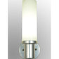 Meyda Lighting Cilindro 5" LED Extreme Chrome West Chester Wall Sconce With White Statuario Idalight Shade Glass