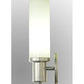 Meyda Lighting Cilindro 5" LED Extreme Chrome West Chester Wall Sconce With White Statuario Idalight Shade Glass