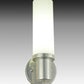 Meyda Lighting Cilindro 5" LED Extreme Chrome West Chester Wall Sconce With White Statuario Idalight Shade Glass