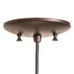 Meyda Lighting Cilindro 5" Mahogany Bronze Mini Pendant Light With Green Jadestone Shade