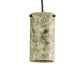 Meyda Lighting Cilindro 5" Mahogany Bronze Mini Pendant Light With Green Jadestone Shade