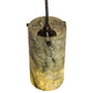 Meyda Lighting Cilindro 5" Mahogany Bronze Mini Pendant Light With Green Jadestone Shade
