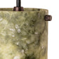 Meyda Lighting Cilindro 5" Mahogany Bronze Mini Pendant Light With Green Jadestone Shade