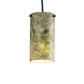 Meyda Lighting Cilindro 5" Mahogany Bronze Mini Pendant Light With Green Jadestone Shade