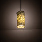 Meyda Lighting Cilindro 5" Oil Rubbed Bronze Mini Pendant Light With Green Jadestone Shade