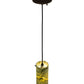 Meyda Lighting Cilindro 5" Oil Rubbed Bronze Mini Pendant Light With Green Jadestone Shade