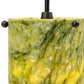 Meyda Lighting Cilindro 5" Oil Rubbed Bronze Mini Pendant Light With Green Jadestone Shade