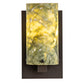 Meyda Lighting Cilindro 5" Oil Rubbed Bronze Wall Sconce With Green Jadestone Shade