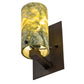 Meyda Lighting Cilindro 5" Oil Rubbed Bronze Wall Sconce With Green Jadestone Shade