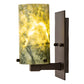 Meyda Lighting Cilindro 5" Oil Rubbed Bronze Wall Sconce With Green Jadestone Shade