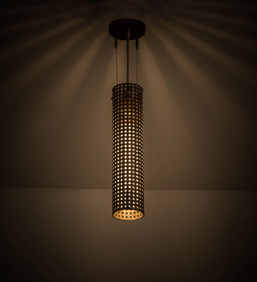 Meyda Lighting Cilindro 5" Ombre Lavato Martiz Mini Pendant Light