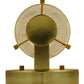 Meyda Lighting Cilindro 5" Polished Brass Wall Sconce With Clear Shade Glass