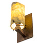 Meyda Lighting Cilindro 5" Rust Wall Sconce With Dark Green Jadestone Shade