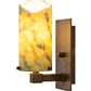 Meyda Lighting Cilindro 5" Rust Wall Sconce With Dark Green Jadestone Shade