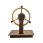 Meyda Lighting Cilindro 5" Rust Wall Sconce With Dark Green Jadestone Shade