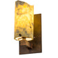 Meyda Lighting Cilindro 5" Rust Wall Sconce With Dark Green Jadestone Shade