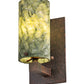 Meyda Lighting Cilindro 5" Rusty Nail Wall Sconce With Green Jadestone Shade