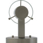Meyda Lighting Cilindro 5" Satin Nickel Wall Sconce With Clear Shade Glass