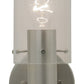 Meyda Lighting Cilindro 5" Satin Nickel Wall Sconce With Clear Shade Glass