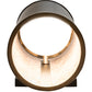 Meyda Lighting Cilindro 5" Solar Black Creekside Wall Sconce With Silver Mica Shade Glass