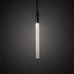 Meyda Lighting Cilindro 5" Solar Black Fenykard Mini Pendant Light With Contrail Mist Idalight Shade