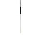 Meyda Lighting Cilindro 5" Solar Black Fenykard Mini Pendant Light With Contrail Mist Idalight Shade