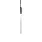 Meyda Lighting Cilindro 5" Solar Black Fenykard Mini Pendant Light With Contrail Mist Idalight Shade